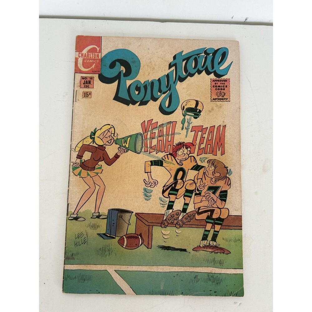 Vintage 1970 Ponytail #14 Charlton Comics Teen Humor Comic Book January 1970